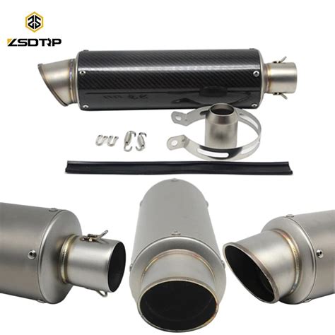 Aliexpress Buy ZSDTRP 51 60mm Inlet Motorcycle SC GP Exhaust