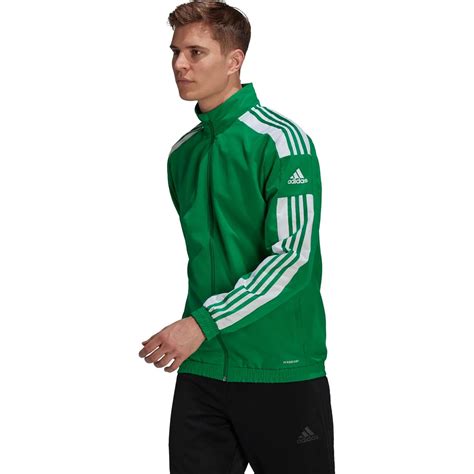 Adidas Squadra 21 Trainingsjacke Präsentation für Herren Grün Weiß