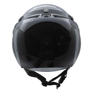 Jual Cargloss CFM Retro Visor Cembung Smoke Helm Half Face Anchor