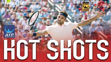 Hot Shot Federer Fires Cross Court Backhand Montreal 2017 Youtube