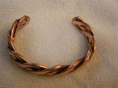 Solid Braided Copper Bracelet Adjustable Bigger Healing 1/2 Inch Wide ...