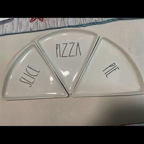 Rae Dunn Kitchen Rae Dunn Pizza Plates Set Of 3 Poshmark