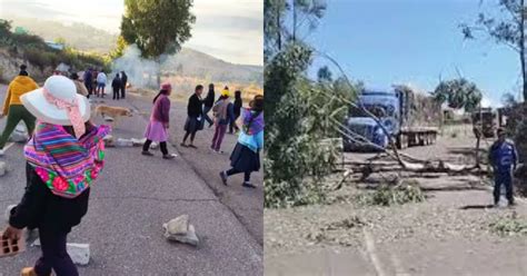 Paro En Huanta Pobladores Bloquean Carreteras De Acceso A La Ciudad En