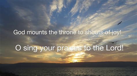 Psalm God Mounts His Throne Youtube