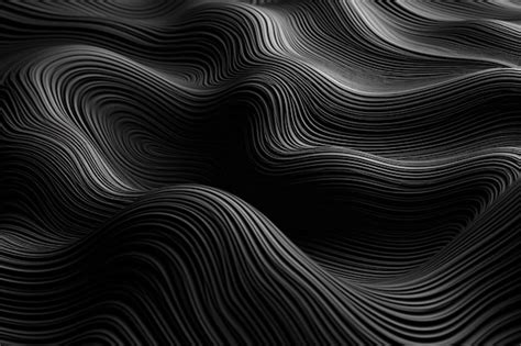 Vintage Abstract Black White Wave Background, 54% OFF