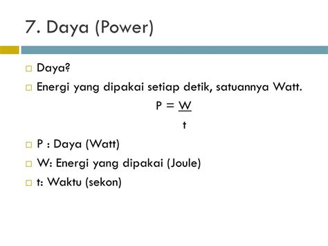 Ppt Energi Usaha Dan Daya Powerpoint Presentation Free Download