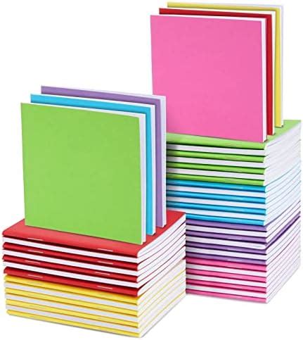 Paquete De 48 Libros Coloridos En Blanco A Granel Mini Cuadernos Para