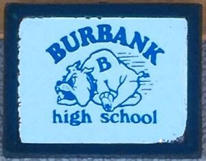 Vintage Burbank High School Bulldog Mascot Mirrored Pin. | eBay