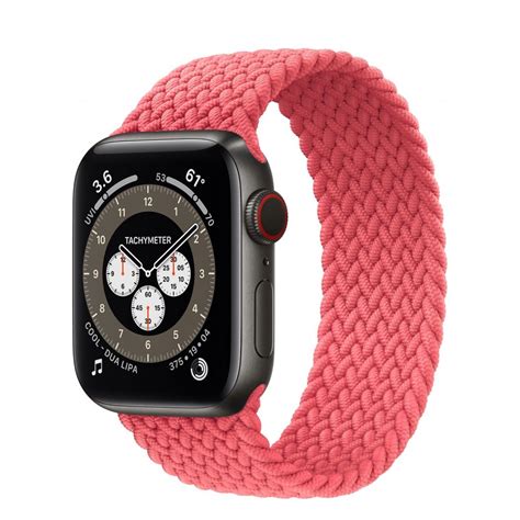 Купить Apple Watch 6 Titanium dark 40mm розовый в Москве
