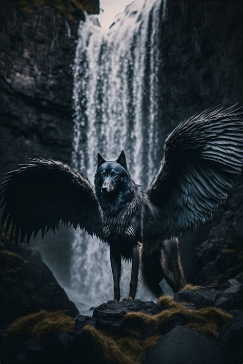 Winged Wolf by berubettoart on DeviantArt