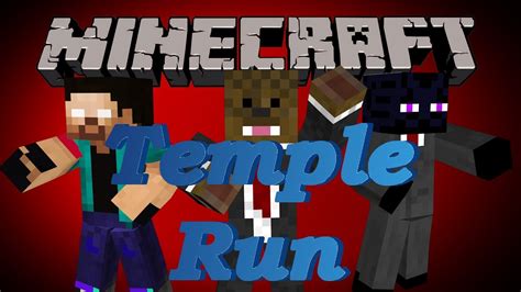 Minecraft Temple Run Parkour Minigame Jeromeasf Youtube