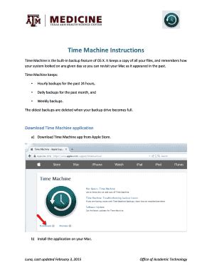 Fillable Online Medicine Tamhsc Time Machine Instructions Fax Email