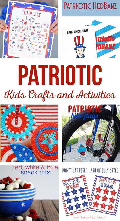 Patriotic Kids Crafts and Activities - The Crafting Chicks