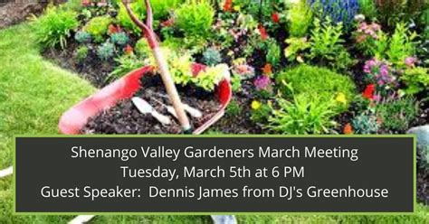 March Sv Gardeners Meeting W Dennis James 800 N Hermitage Rd