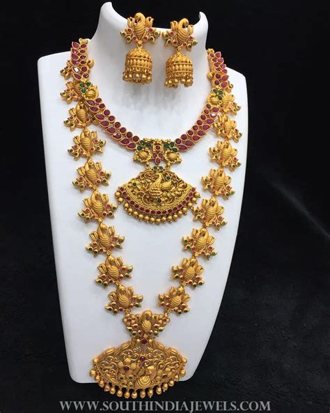 One Gram Gold Bridal Set From Alamakara ~ South India Jewels