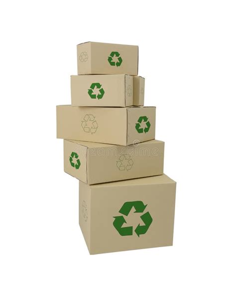 Cardboard Boxes Isolated Different Sizes Stock Photos Free