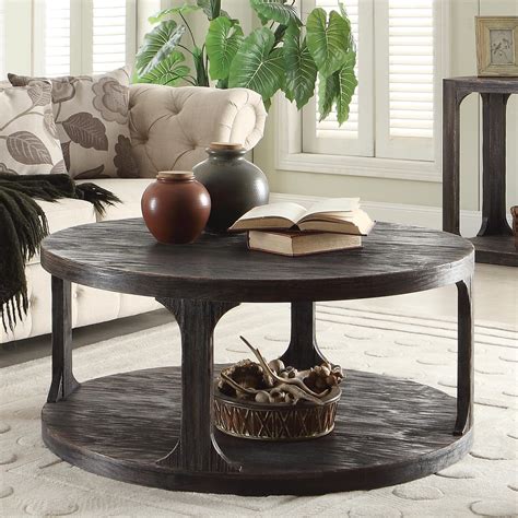 Riverside Furniture Bellagio Round Cocktail Table W Shelf Howell