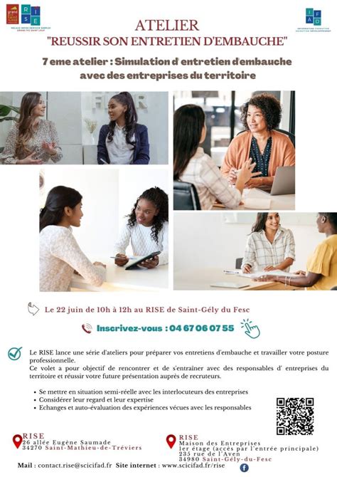 Ateliers R Ussir Son Entretien D Embauche Rise Relais Infos Service