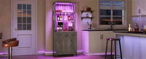 Amazon YITAHOME Bar Cabinets For Liquor 67 Tall Wine Bar Cabinet