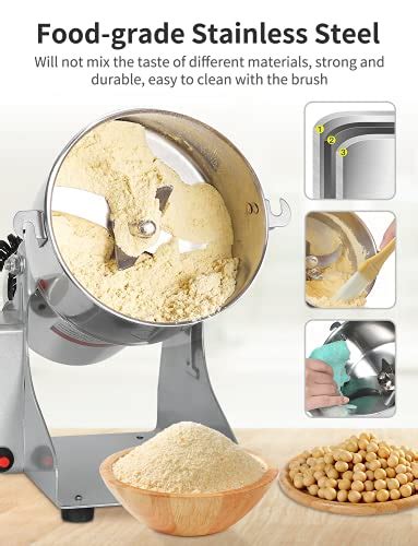 1000g Electric Grain Mill Grinder 2800W Commercial Spice Grinder Powder