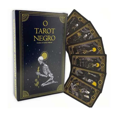 Baralho O Tarot Negro De Marselha Tar Cartas E Manual