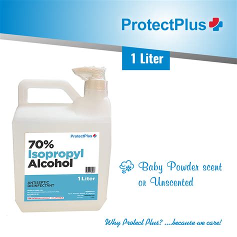 70 Isopropyl Alcohol Super Gallon 1L Pump ProtectPlus Baby Powder