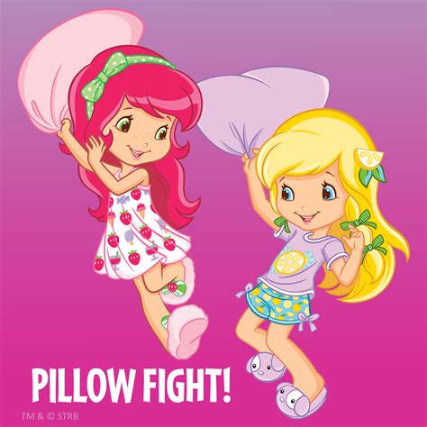 Pillow Fight With Strawberry Shortcake And Lemon Meringue Strawberry