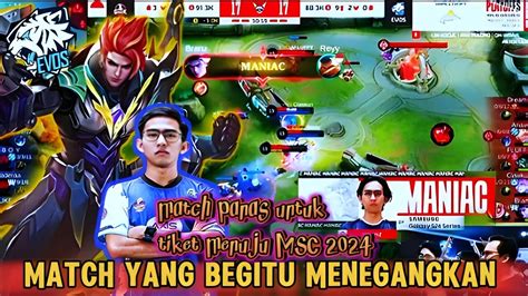 MATCH MENEGANGKAN Untuk Mendapatkan Tiket Menuju 9 MSC Match