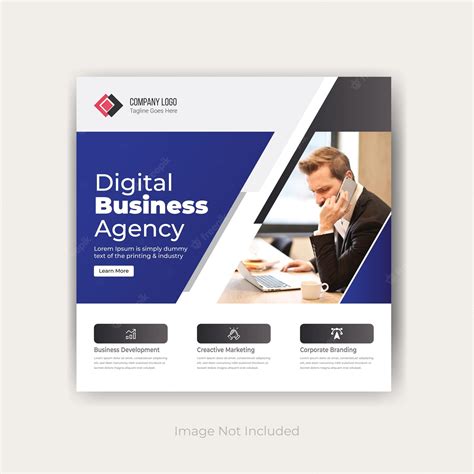 Premium Vector Digital Business Agency Instagram Post Template Design