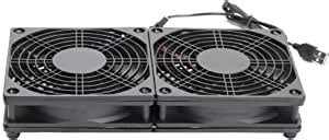 Qeunrtiy Mm V Usb Powered Pc Router Dual Fans High Cooling Fan For