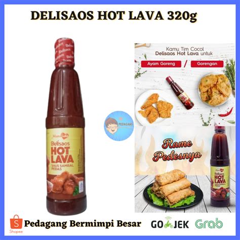 Jual Mamasuka Delisaos Hot Lava 320ml Saos Sambal Delisaos Saus Sambal Hot Shopee Indonesia