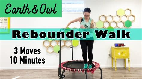 3 Moves 10 Minutes Rebounder Walk Workout Closed Chain Movement Beginners And Seniors Youtube