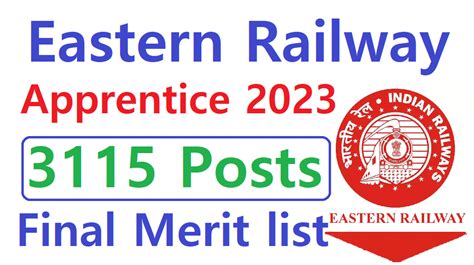 Eastern Railway Apprentice Final Merit List Pdf Anil Sir Iti