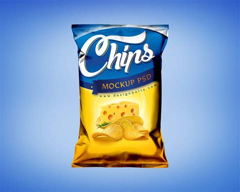 Free Snack Packaging Mockup (PSD)
