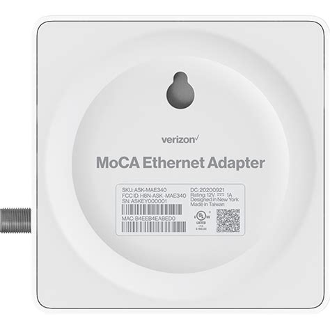 Moca Ethernet Adapter Residential Verizon®