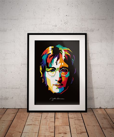 John Lennon Poster the Beatles Print John Lennon Wall Art - Etsy