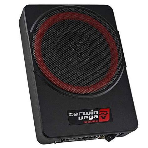 Cerwin Vega Mobile High Efficient Adjustable Car Subwoofers PP Black