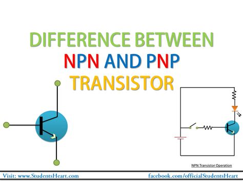 Differences Between NPN And PNP Transistor NPN Vs PNP Transistors