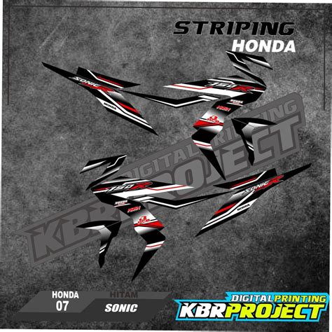 Jual Cod Stiker Motor Striping Sonic Motor Honda Motor Sonic