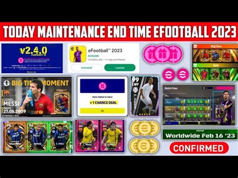 Today Maintenance End Time In Efootball Mobile What Is Coming