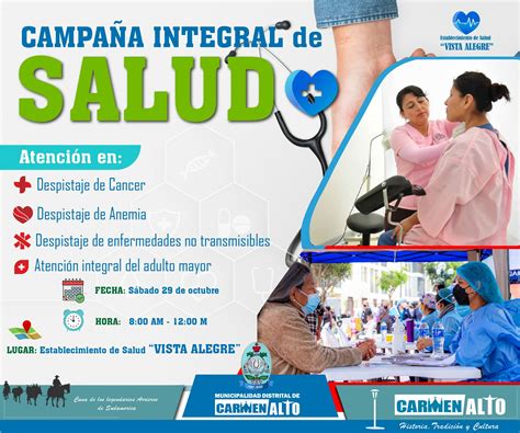 Campaña de Salud Integral Gratuito Campañas Municipalidad