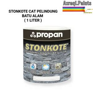 Jual PROPAN STONKOTE CAT PELINDUNG BATU ALAM 1 LITER MERAH BATA