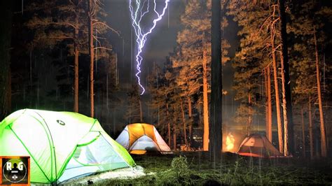 Rain On Tent Thunderstorm Sounds For Sleeping Rain Thunder