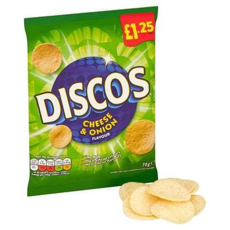 Discos Cheese And Onion Crisps 70g £125 Pmp Best One