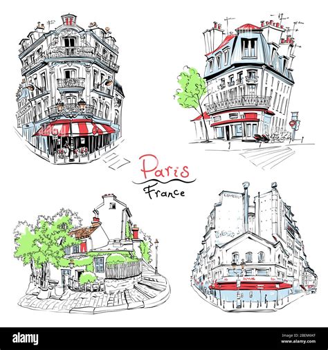 Paris Immeuble Typique Banque Dimages Vectorielles Alamy