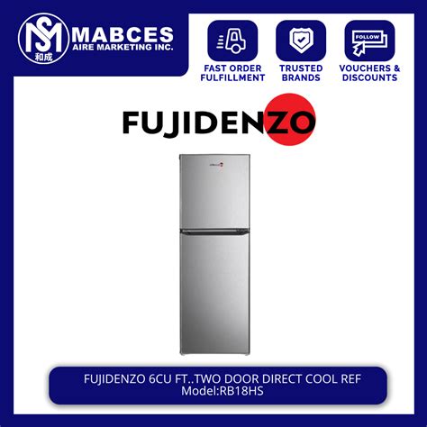 Fujidenzo Cu Ft Two Door Direct Cool Refrigerator Rdd S Lazada Ph