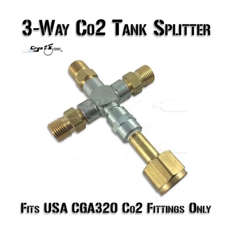 Co2 3 Way Tank Splitter Cga 320 3 Way T Cga 320 3 Way Splitter Co2 3way Splitter