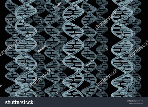 Dna Molecules Scanning Electron Microscope Imitation Stock Illustration ...