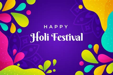 Free Vector | Gradient holi festival celebration background