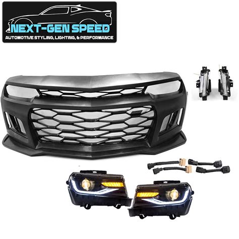 2019 2023 Chevy Camaro LS LT1 Unpainted ZL1 Style Front Bumper Cover